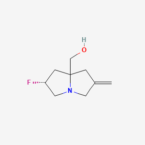 ((2R)-2-Fluoro-6-methylenetetrahydro-1H-pyrrolizin-7A(5H)-YL)methanol