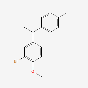 2-Bromo-1-methoxy-4-(1-(p-tolyl)ethyl)benzene