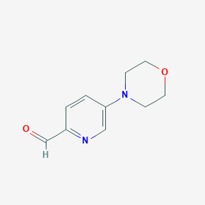 molecular formula C10H12N2O2 B1401918 5-吗啉并吡啶甲醛 CAS No. 1126370-08-8