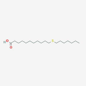 11-Heptylsulfanylundecanoic acid