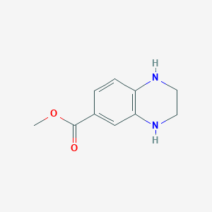 molecular formula C10H12N2O2 B1401926 1,2,3,4-四氢喹喔啉-6-甲酸甲酯 CAS No. 90918-37-9