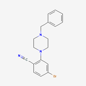 B1401940 2-(4-Benzylpiperazin-1-yl)-4-bromobenzonitrile CAS No. 1260652-65-0
