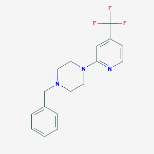 B1401945 1-Benzyl-4-(4-(trifluoromethyl)-pyridin-2-yl)piperazine CAS No. 1779123-48-6
