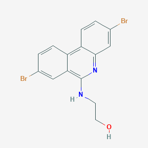 2-[(3,8-Dibromophenanthridin-6-yl)amino]ethanol