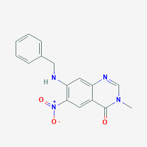 7-(Benzylamino)-3-methyl-6-nitroquinazolin-4(3H)-one