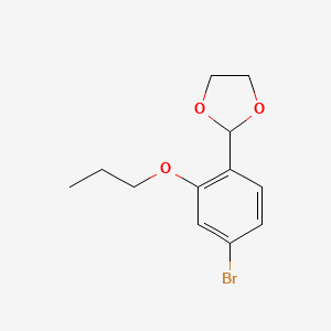 2-(4-Bromo-2-propoxyphenyl)-1,3-dioxolane