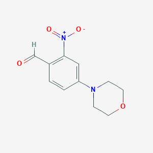 molecular formula C11H12N2O4 B1401953 4-吗啉基-2-硝基苯甲醛 CAS No. 904895-91-6