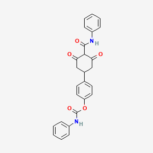 4-[3,5-Dioxo-4-(phenylcarbamoyl)cyclohexyl]phenyl phenylcarbamate