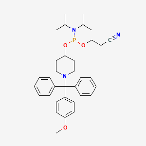 2-Cyanoethyl (1-((4-methoxyphenyl)diphenylmethyl)piperidin-4-yl) diisopropylphosphoramidite