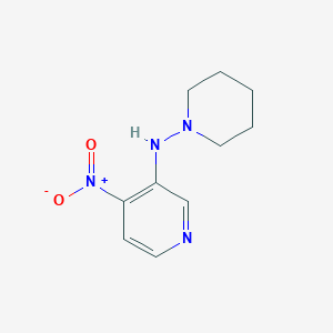 B1401955 4-nitro-N-(piperidin-1-yl)pyridin-3-amine CAS No. 1707706-69-1