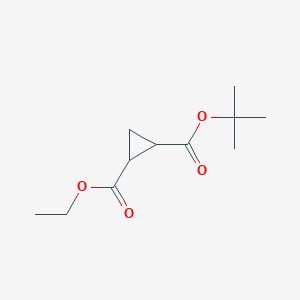 1-(Tert-butyl) 2-ethyl cyclopropane-1,2-dicarboxylate