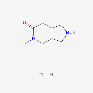 5-methyl-2,3,3a,4,7,7a-hexahydro-1H-pyrrolo[3,4-c]pyridin-6-one;hydrochloride