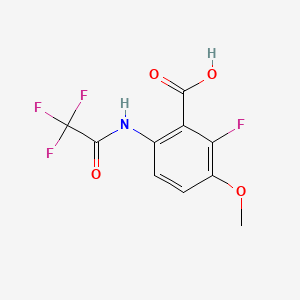 2-Fluoro-3-methoxy-6-(2,2,2-trifluoroacetamido)benzoic acid