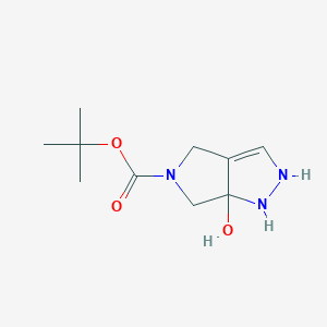 Tert-butyl 6a-hydroxy-1,2,6,6a-tetrahydropyrrolo[3,4-c]pyrazole-5(4H)-carboxylate