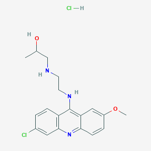 1-[2-[(6-Chloro-2-methoxy-acridin-9-yl)amino]ethylamino]propan-2-ol