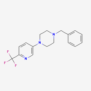 B1401962 1-Benzyl-4-(6-(trifluoromethyl)-pyridin-3-yl)piperazine CAS No. 1779122-84-7