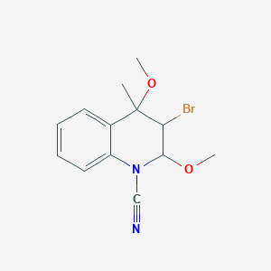 3-Bromo-2,4-dimethoxy-4-methyl-2,3-dihydroquinoline-1-carbonitrile