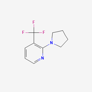 molecular formula C10H11F3N2 B1401967 2-(Pyrrolidin-1-yl)-3-(trifluoromethyl)pyridine CAS No. 1355247-70-9