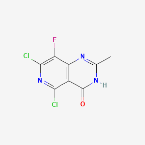 5,7-Dichloro-8-fluoro-2-methylpyrido[4,3-d]pyrimidin-4(3H)-one