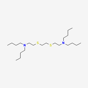 molecular formula C22H48N2S2 B14019723 N-butyl-N-[2-[2-[2-(dibutylamino)ethylsulfanyl]ethylsulfanyl]ethyl]butan-1-amine CAS No. 7512-33-6