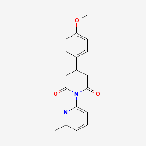 4-(4-Methoxyphenyl)-1-(6-methylpyridin-2-yl)piperidine-2,6-dione