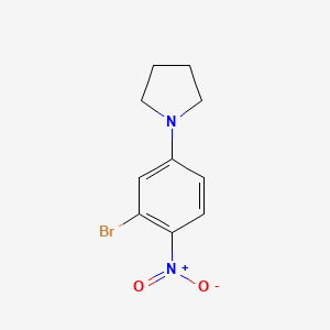 molecular formula C10H11BrN2O2 B1401973 2-溴-4-(吡咯烷-1-基)硝基苯 CAS No. 1774896-60-4