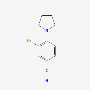 molecular formula C11H11BrN2 B1401984 3-溴-4-(吡咯烷-1-基)苯腈 CAS No. 1260837-23-7