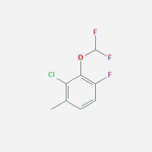 2-Chloro-3-(difluoromethoxy)-4-fluoro-1-methylbenzene