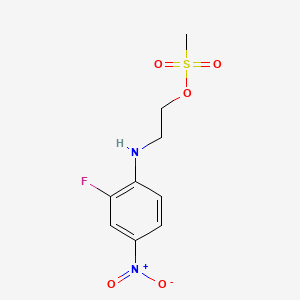 2-((2-Fluoro-4-nitrophenyl)amino)ethyl methanesulfonate