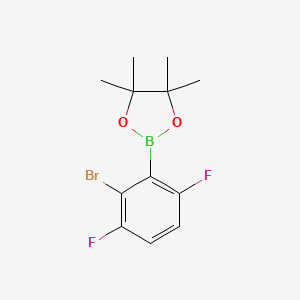 2-(2-Bromo-3,6-difluorophenyl)-4,4,5,5-tetramethyl-1,3,2-dioxaborolane