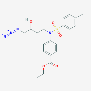 Ethyl 4-[(4-azido-3-hydroxybutyl)-(4-methylphenyl)sulfonylamino]benzoate