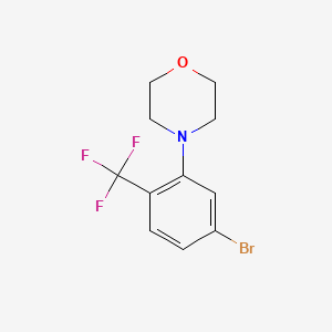 B1402001 4-(5-Bromo-2-(trifluoromethyl)phenyl)morpholine CAS No. 1713160-31-6
