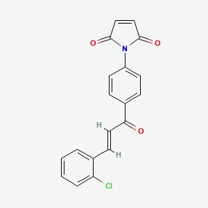 molecular formula C19H12ClNO3 B1402008 1-{4-[(2E)-3-(2-氯苯基)丙-2-烯酰]苯基}-1H-吡咯-2,5-二酮 CAS No. 1365988-75-5