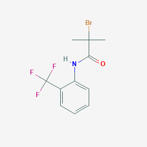 B1402037 2-bromo-2-methyl-N-[2-(trifluoromethyl)phenyl]propanamide CAS No. 1365962-90-8