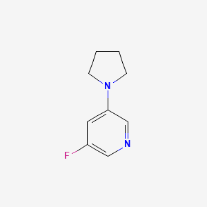 B1402045 3-Fluoro-5-(pyrrolidin-1-yl)pyridine CAS No. 1707365-56-7