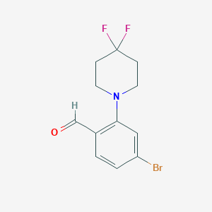 B1402049 4-Bromo-2-(4,4-difluoropiperidin-1-yl)benzaldehyde CAS No. 1779119-49-1