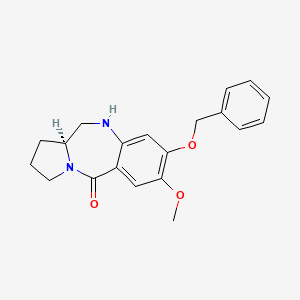 (6aS)-2-methoxy-3-phenylmethoxy-5,6,6a,7,8,9-hexahydropyrrolo[2,1-c][1,4]benzodiazepin-11-one