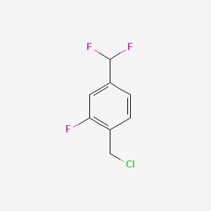 1-(Chloromethyl)-4-(difluoromethyl)-2-fluorobenzene