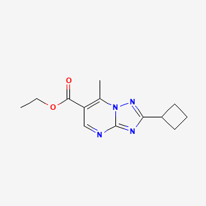 molecular formula C13H16N4O2 B1402056 2-环丁基-7-甲基[1,2,4]三唑并[1,5-a]嘧啶-6-羧酸乙酯 CAS No. 1379811-55-8