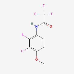 2,2,2-Trifluoro-N-(3-fluoro-2-iodo-4-methoxyphenyl)acetamide