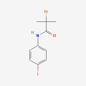 B1402058 2-bromo-N-(4-iodophenyl)-2-methylpropanamide CAS No. 1365962-89-5