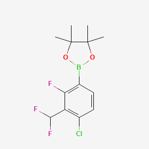 2-(4-Chloro-3-(difluoromethyl)-2-fluorophenyl)-4,4,5,5-tetramethyl-1,3,2-dioxaborolane