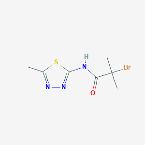 B1402059 2-bromo-2-methyl-N-(5-methyl-1,3,4-thiadiazol-2-yl)propanamide CAS No. 1225913-99-4