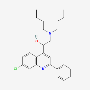 1-(7-Chloro-2-phenylquinolin-4-yl)-2-(dibutylamino)ethanol