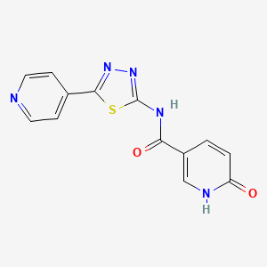 6-Hydroxy-N-(5-(pyridin-4-yl)-1,3,4-thiadiazol-2-yl)nicotinamide