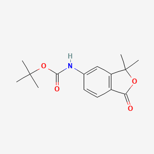 Tert-butyl (3,3-dimethyl-1-oxo-1,3-dihydroisobenzofuran-5-YL)carbamate