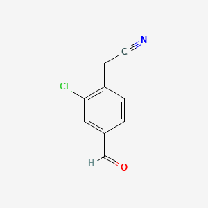 2-(2-Chloro-4-formylphenyl)acetonitrile