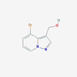 molecular formula C8H7BrN2O B14020669 (4-Bromopyrazolo[1,5-a]pyridin-3-yl)methanol 