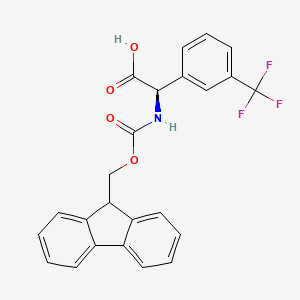 (R)-2-((((9H-Fluoren-9-YL)methoxy)carbonyl)amino)-2-(3-(trifluoromethyl)phenyl)acetic acid