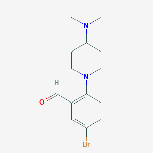 B1402068 5-Bromo-2-(4-(dimethylamino)piperidin-1-yl)benzaldehyde CAS No. 1774896-24-0
